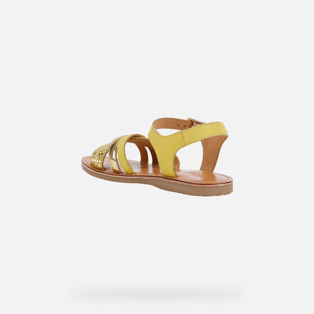 Sandales Geox Eolie - Jaune - Fille 347516-IEJ